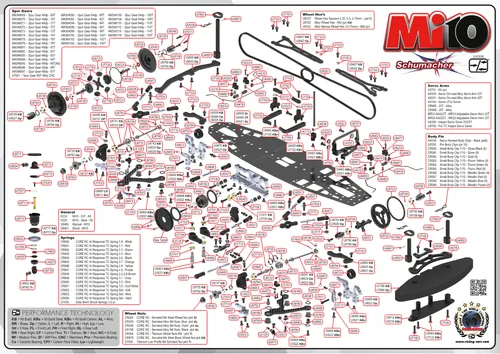 Schumacher Mi10 Exploded View