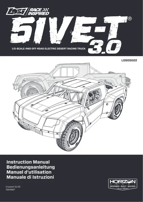 Team Losi 5IVE TE 3.0 Manual