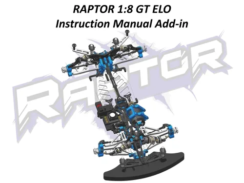 RCGIMAR Raptor GT ELO Manual
