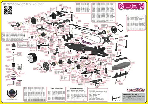 Schumacher Neon Excploded View