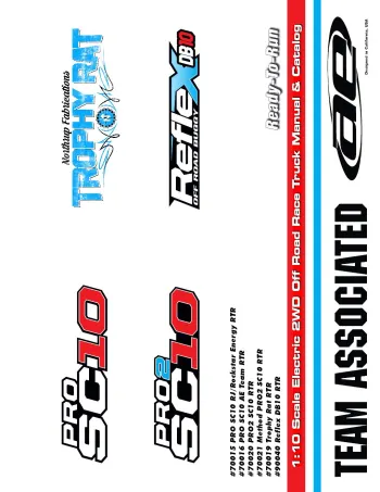 Team Associated Pro2 SC10 Manual