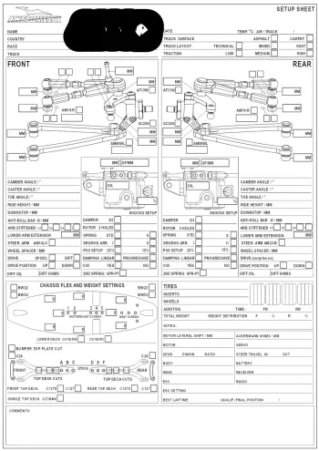 Awesomatix A800R Setup Sheet Blank