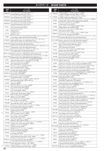 Kyosho Inferno MP10 TKI3 Parts List
