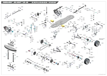 XRAY X4F '24 Exploded View