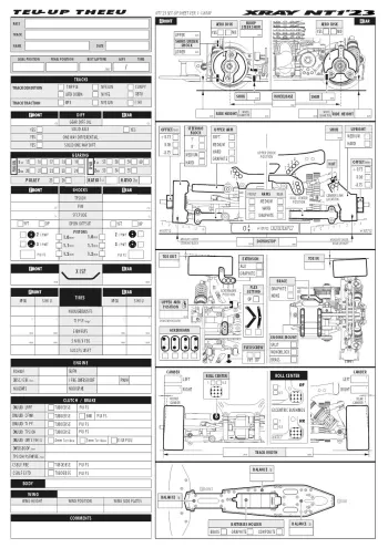 XRAY NT1 '23 Setup Sheet Blank