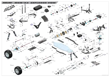 XRAY SCX '23 Exploded View