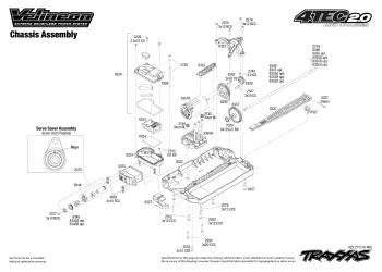 Traxxas 4-Tec 2.0 VXL Exploded View - Chassis