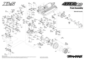 Traxxas 4-Tec 2.0 Exploded View - Front