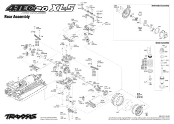 Traxxas 4-Tec 2.0 Exploded View - Rear