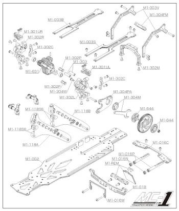 Reve D MC-1 Parts Explosion
