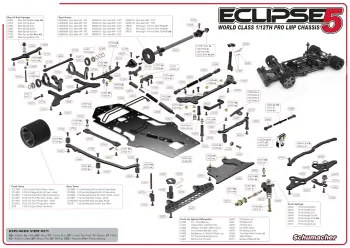 Schumacher Eclipse 5 Parts Explosion