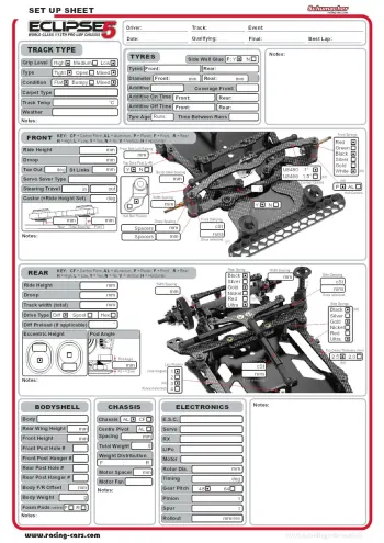 Schumacher Eclipse 5 Editable Setup Sheet