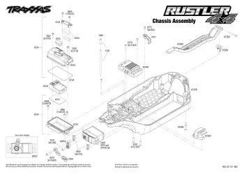Traxxas Rustler 4X4 Chassis Assembly Parts Explosion
