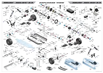 XRAY XB4 2023 Exploded View