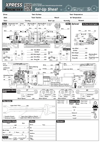Xpress Arrow AT1 Setup Sheet Blank
