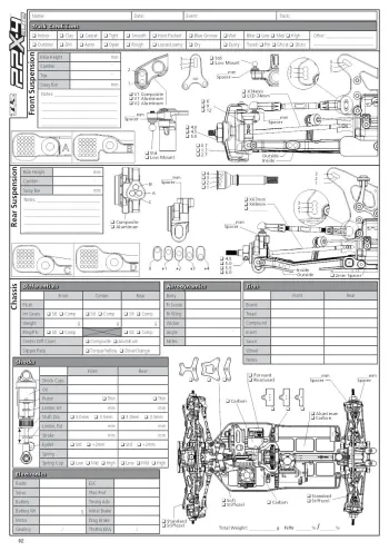 TLR 22X-4 Elite Setup Sheet