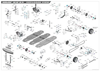 XRAY X4 '23 Parts Explosion