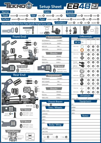 Tekno EB48 2.1 Editable Setup Sheet