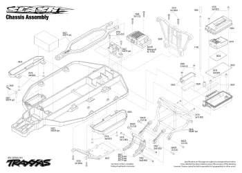 Traxxas Slash 2WD Chassis Parts Explosion