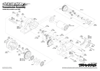 Traxxas Slash 2WD Transmission Parts Explosion