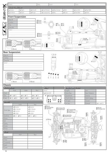 TLR 8IGHT-X 2-0 Gas Setup Sheet - Editable