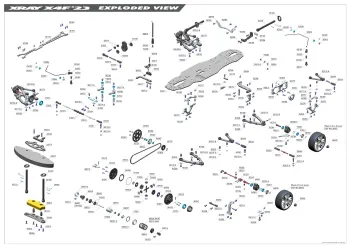 XRAY X4F '23 Exploded View