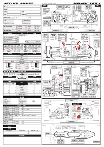 XRAY NT1 '21 Setup Sheet (Editable)