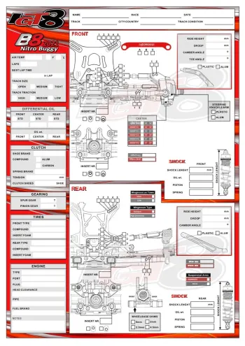 IGT8 B8 2021 Nitro Buggy Setup Sheet (Blank)