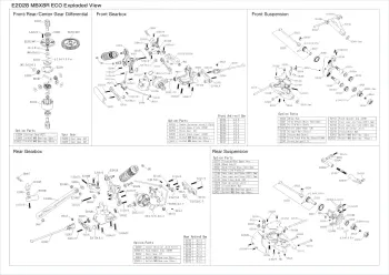 Mugen MBX8R ECO Exploded View