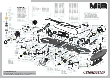 Schumacher Mi8 Parts Explosion