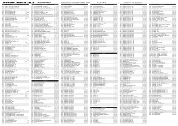 XRAY XB4 '22 Parts List