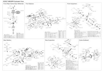 Mugen MBX8R Parts Explosion