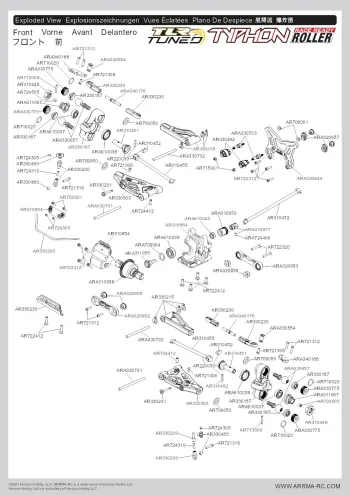 ARRMA Typhon TLR-Tuned Parts Explosion