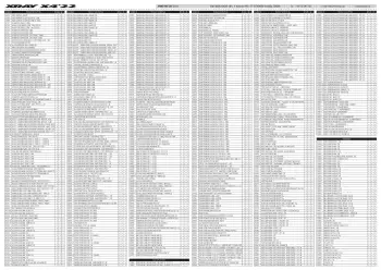 XRAY X4 '22 Parts List