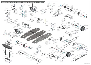 XRAY X4 '22 Parts Explosion
