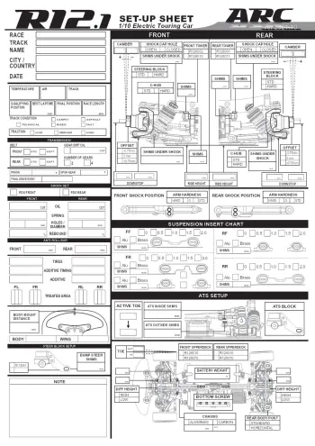ARC R12.1 Blank Setup Sheet