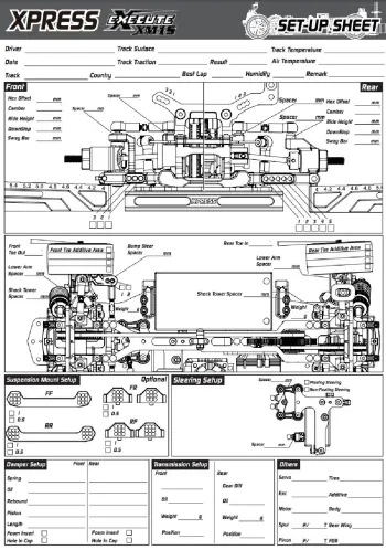 Xpress EXECUTE XM1S Blank Setup Sheet
