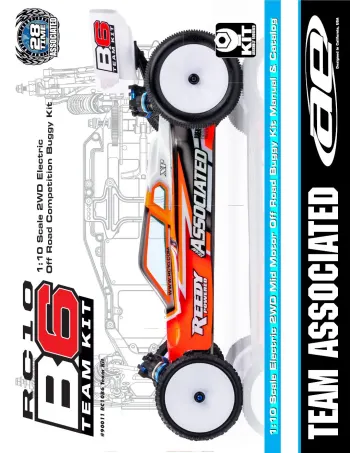 Team Associated RC10 B6 Manual & Parts List