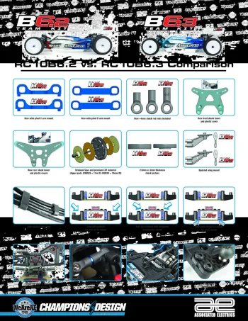 Team Associated RC10 B6.3 vs B6.2 Comparison