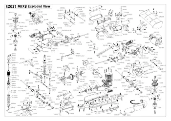 Mugen MBX8 Parts Explosion