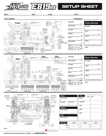 HB E819RS Blank Setup