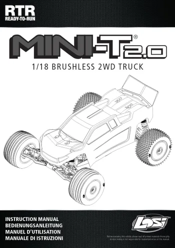 TLR Mini-T 2.0 Brushless Manual