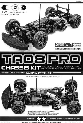 Tamiya TA08 PRO Manual