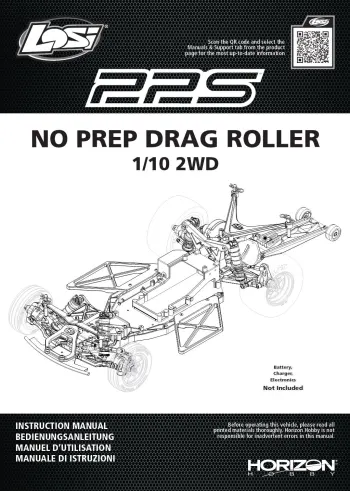TLR 22S No Prep Drag Car Manual