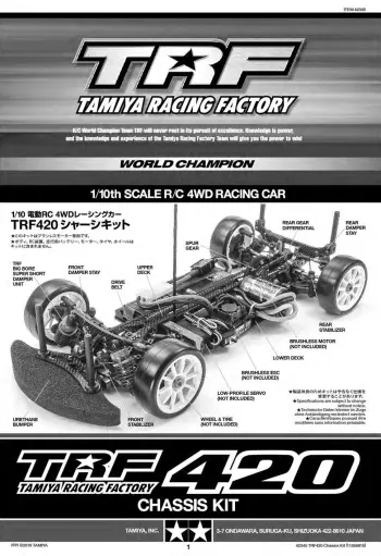 Tamiya TRF420 Manual
