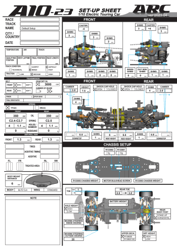 ARC A10-23 Setup Sheet - Kit