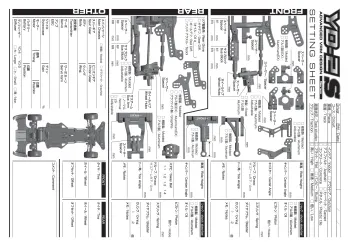 Yokomo YD-2SXIII Setup Sheet Blank
