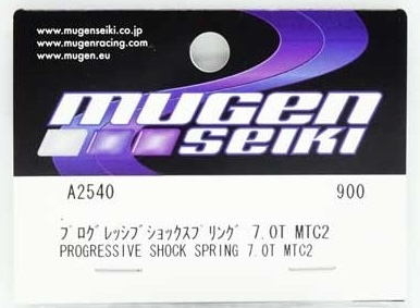 Mugen 1/10 Touring Car Shock Spring Chart