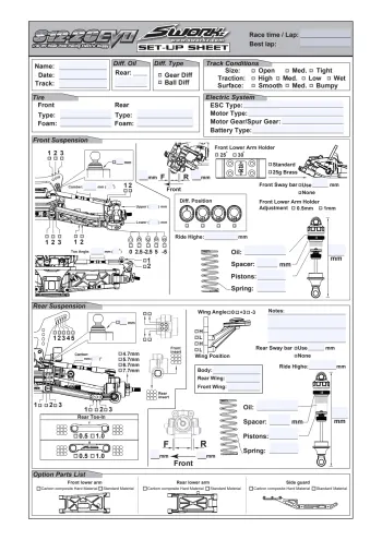 Sworkz S12-2C EVO Setup Sheet Editable
