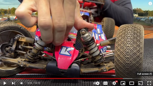 Tuning a 1/8 Scale Off-road Car for High-Grip Tracks